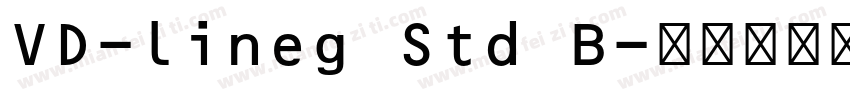 VD-lineg Std B字体转换